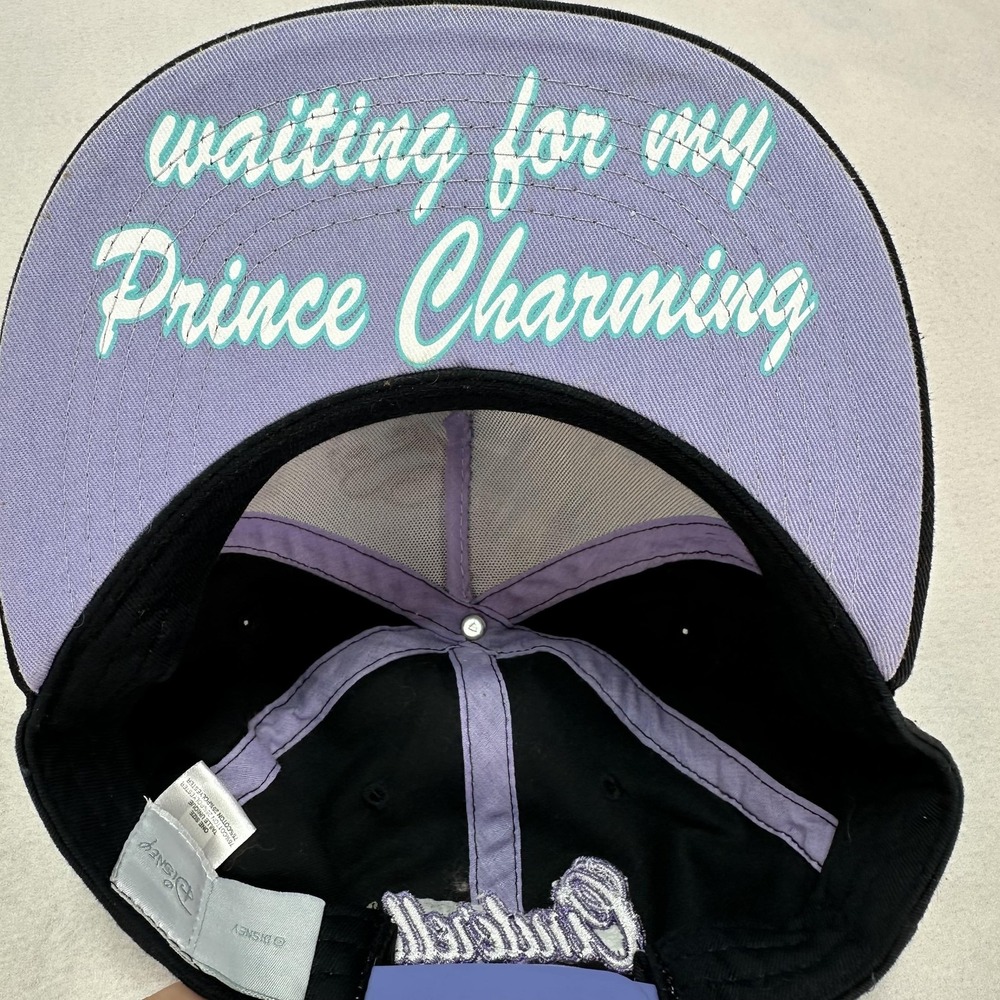 Disney Princess Hat Cap Snap Back Ariel Cinderella Jasmine Graphic Youth Fun - Picture 11 of 16